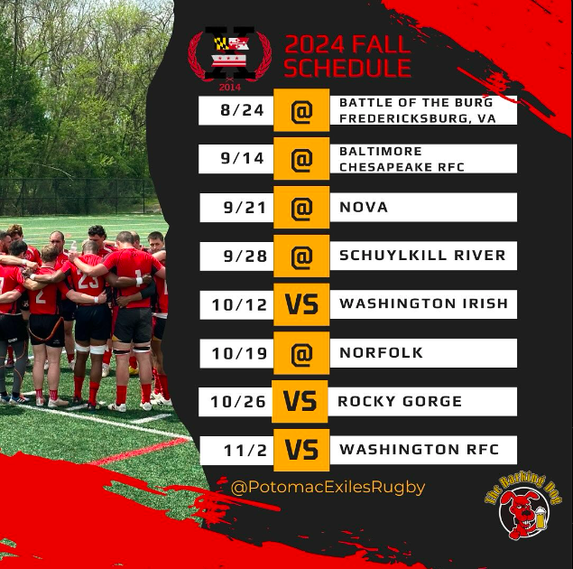 Maryland's Premier Mens Rugby Club - Potomac Exiles Rugby Club